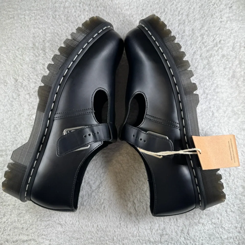 Dr. Martens Polley Bex WS Men 11 Black New Platform Mary Jane Shoes NEW NWT